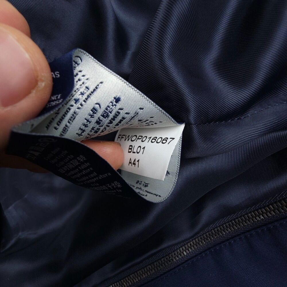 NEW Faconnable Wool Parka Trench Coat Hooded Jacket Quiet Luxury Large Navy Blue - Picture 14 of 14